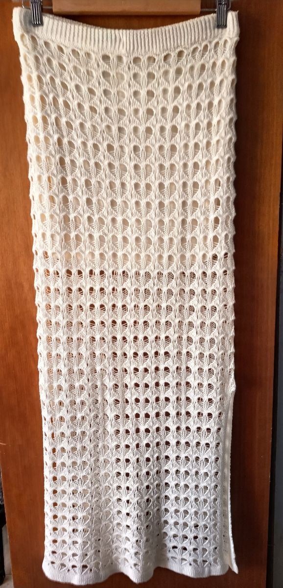 Falda blanca Stradivarius - Calada