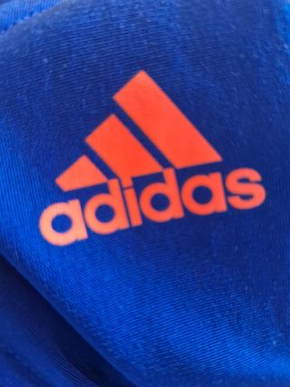 Chaqueta Adidas niño azul-naranja
