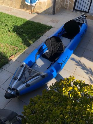 KAYAK DOBLE HINCHABLE HYBRID. BASE DROPSTITCH