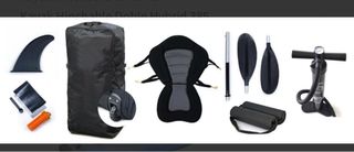 KAYAK DOBLE HINCHABLE HYBRID. BASE DROPSTITCH