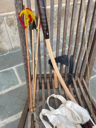 Accesorios disfraz indio: arco, flechas & hacha