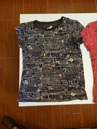2 Camisetas Billabong mujer - Pink & Negra