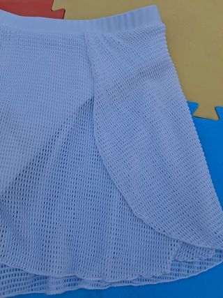 Falda braga biquini blanca T-M