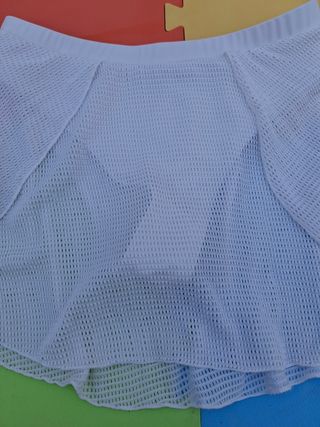 Falda braga biquini blanca T-M