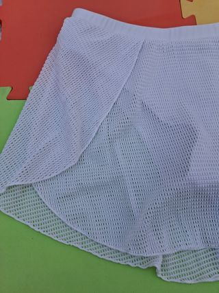 Falda braga biquini blanca T-M