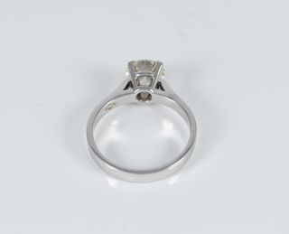 Anillo en oro blanco 18k con diamante 1.26 ct