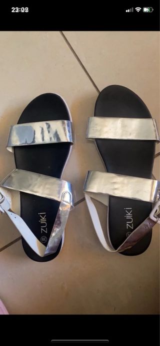 Sandali Zuki argento