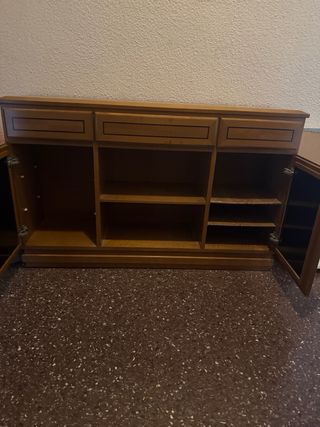 Mueble recibidor madera 