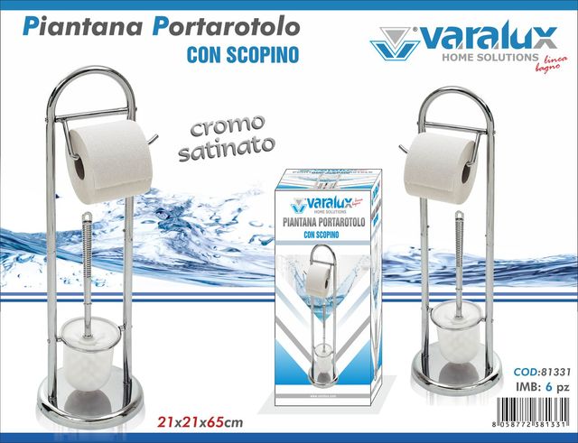 Portarotolo con Scopino - Varalux