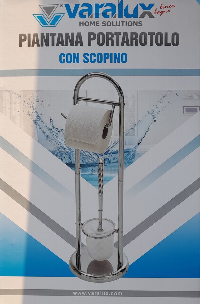Portarotolo con Scopino - Varalux