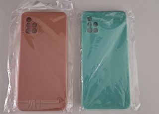 Fundas Samsung Galaxy A51 4G - Rosa y Verde
