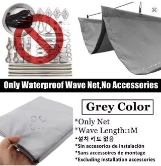 Lona y kit para pergola toldo parasol gris - Tela