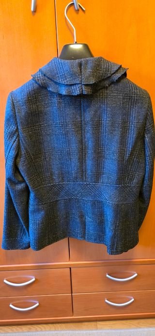 Traje de chaqueta y Pantalón cuadros azul marino