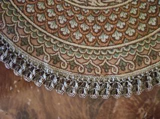 Centrotavola vintage damascato
