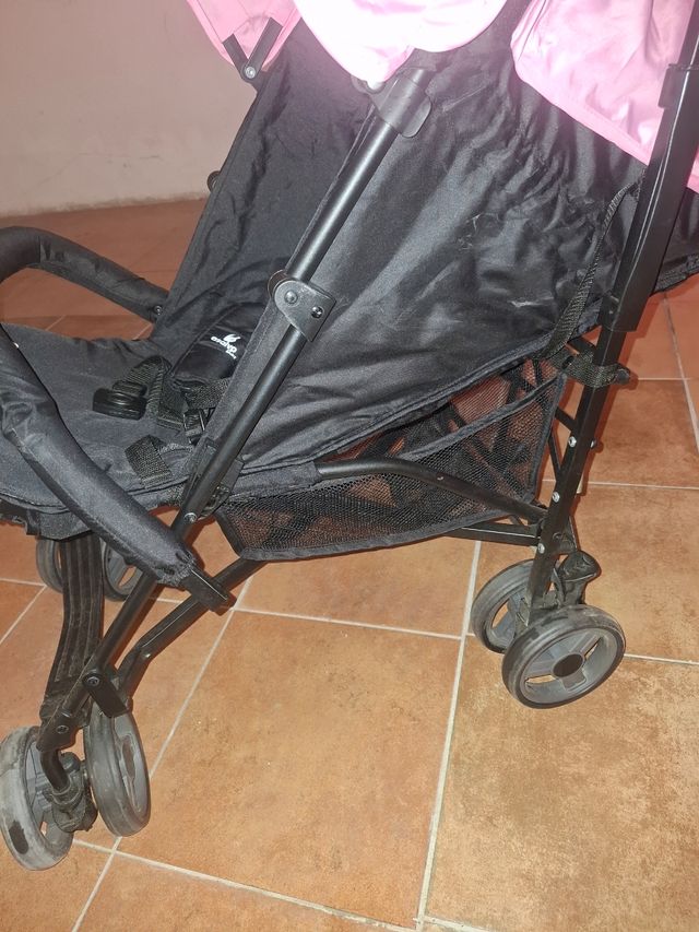 Carro silla bebé ligero rosa