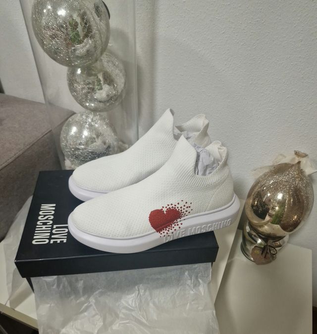 Zapatillas Love Moschino blancas