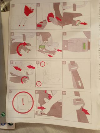 Silla coche Isofix Vivatta roja