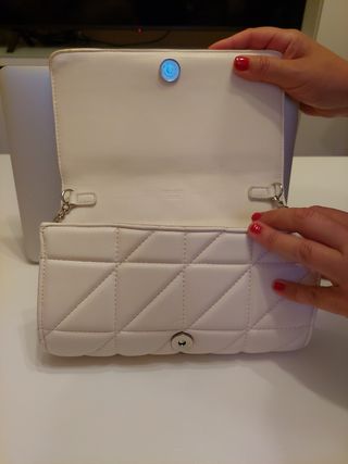 Bolso Misako blanco acolchado