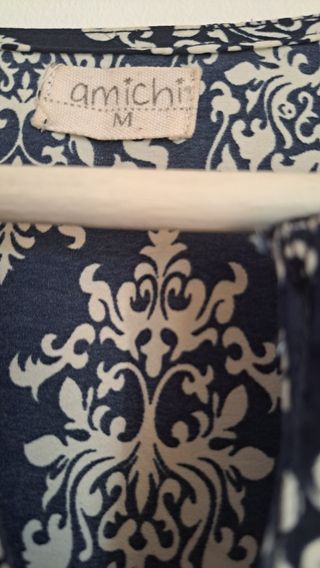 Vestido Amichi azul y blanco - Túnica