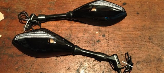 Espejos moto LED deportivos - 2 unid