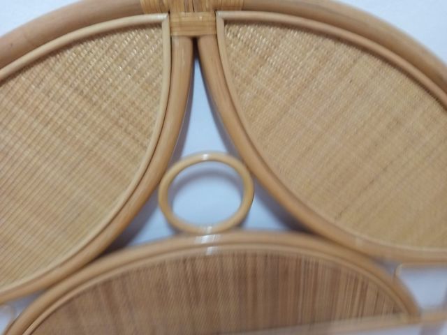 Cabecero mimbre vintage