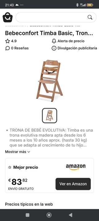 Tronas BebeConfort madera tengo dos