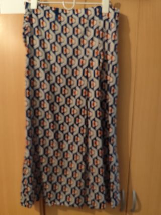 Falda midi Zara multicolor