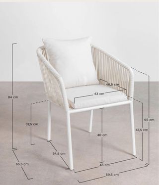 Sklum
Pack 
4 Sillas ratán beige - terraza