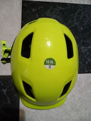 Casco bici Btwin talla S - amarillo