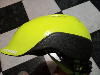 Casco bici Btwin talla S - amarillo