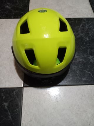Casco bici Btwin talla S - amarillo