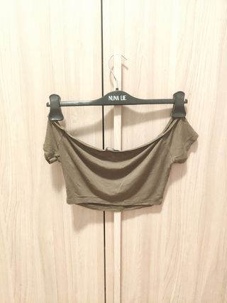 Top corto Tezenis verde oliva