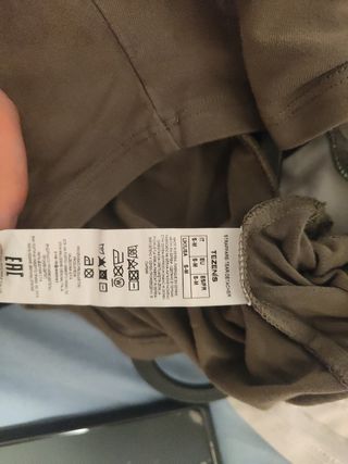 Top corto Tezenis verde oliva