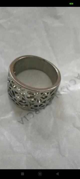 Anillo plata - Estilo floral