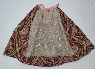 Traje completo fallera/valencia tapicería granate
