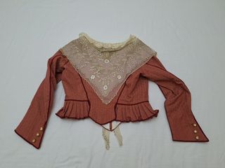 Traje completo fallera/valencia tapicería granate