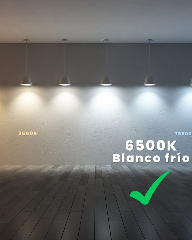 12 Bombillas 6500K Blanco Frío LED GU10 9W