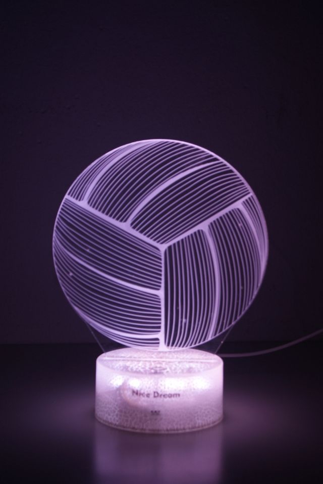 Lampara-Voleibol LED Acrílica
