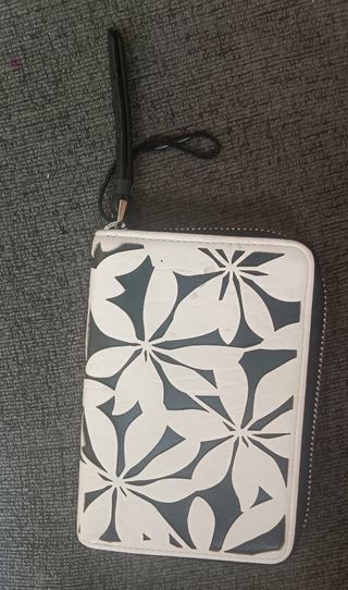 Monedero Desigual - Flores Blanco/Negro