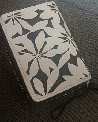 Monedero Desigual - Flores Blanco/Negro