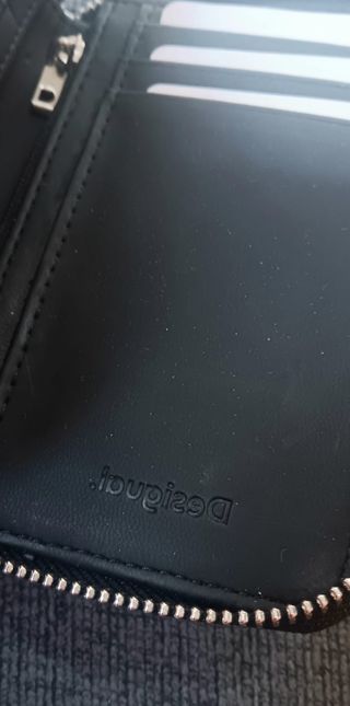 Monedero Desigual - Flores Blanco/Negro