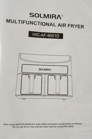 Freidora de aire 8L - 2 cestas Solmira