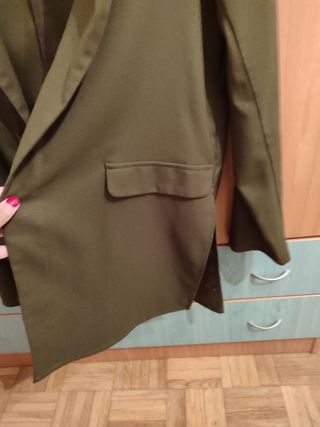 Blazer oversize verde oliva