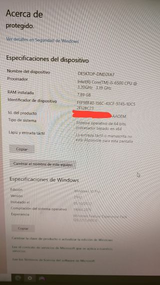 Ordenador sobremesa 