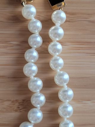 Collana perle cuore oro bianco