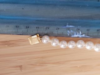 Collana perle cuore oro bianco