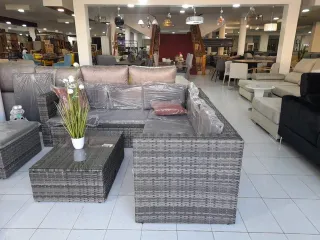 Conjunto terraza rattan - Sofá + Mesa