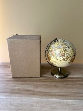 Globo terráqueo antiguo 14cm