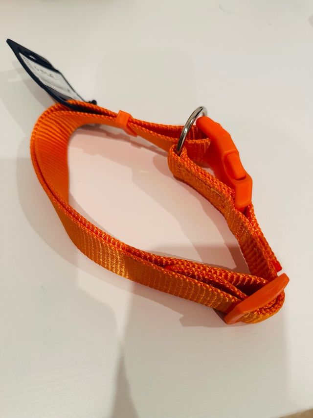 Collar Trixie naranja neón L-XL