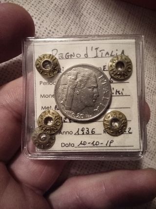 20 Centesimi Italia 1936 - Rara